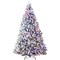 Best Choice Products Pre-Lit Holiday Christmas Pine Tree w/ Flocked Branches, Warm-White & Multicolored Lights